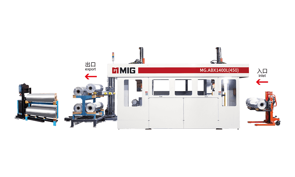 MG.ABX1400L (450) trearmad tallrik tvättmaskin (golvstående)