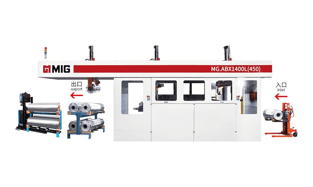 MG.ABX1400L (450) trearmad tallrik tvättmaskin (hängande arm)