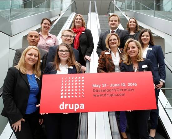 2016 Drupa tryckeriutställning i Tyskland